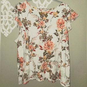 LOFT Plus Size 24/26 Floral Shirt